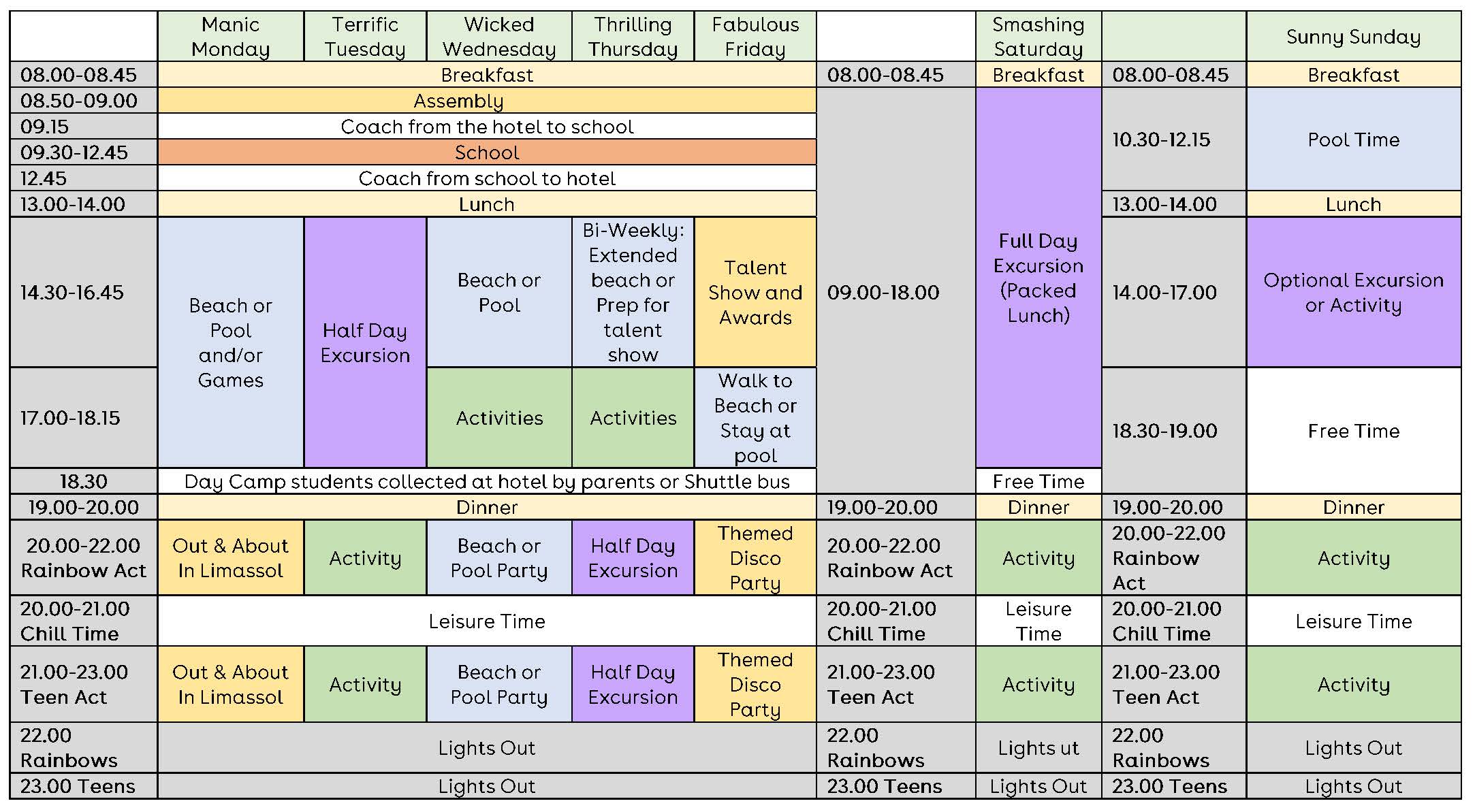 Summer Camp Schedules Template from www.englishincyprus.com